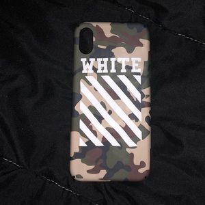 Camo Off White iphone X case